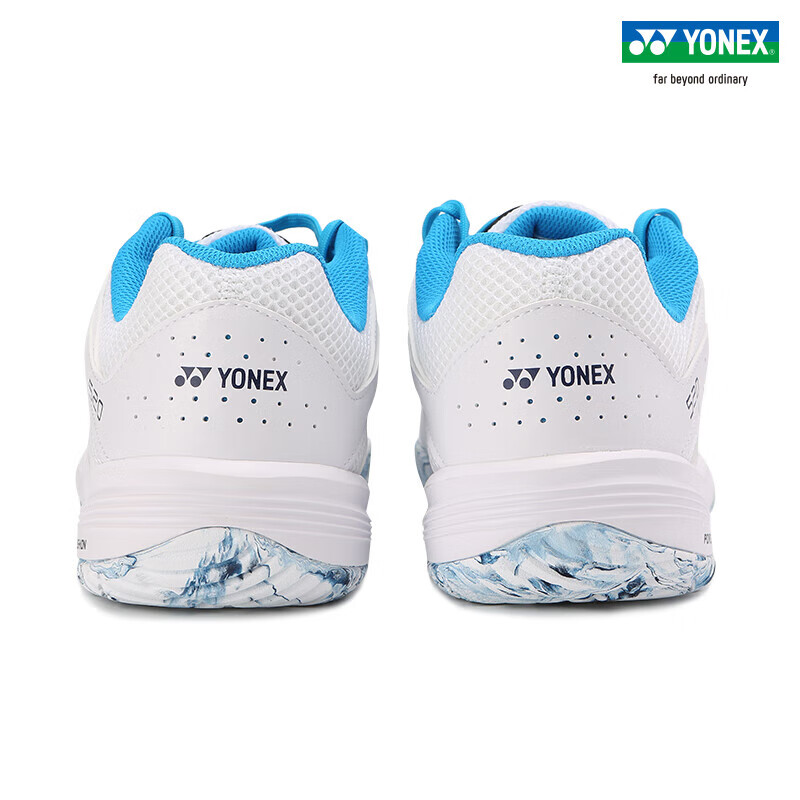 尤尼克斯尤尼克斯羽毛球鞋SHB520W宽楦时尚运动专业比赛训练比赛抗扭羽鞋 SHB520W白品蓝 男女情侣款 动力垫缓震 43