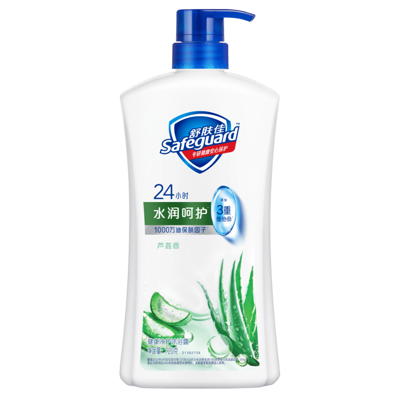 舒肤佳健康净护沐浴露 芦荟香720g 水润呵护 留香沐浴乳液 新旧包装随机
