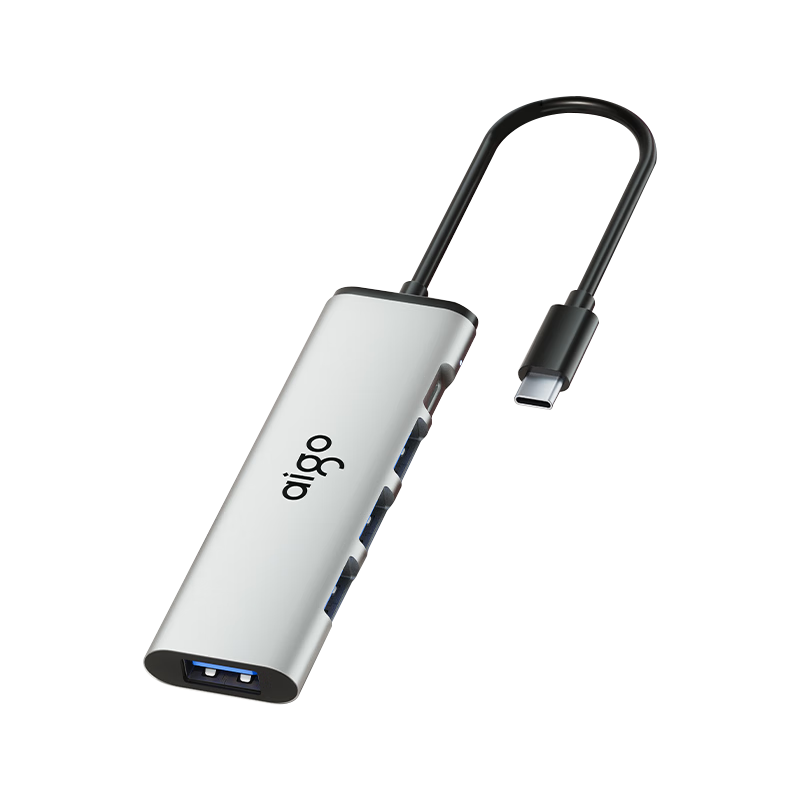 �����ߣ�aigo��Type-C������3.0ת����HUBת�����ʼǱ���չ��USB��չ�ӳ��ߵ�����չ��H02-C����0.25M
