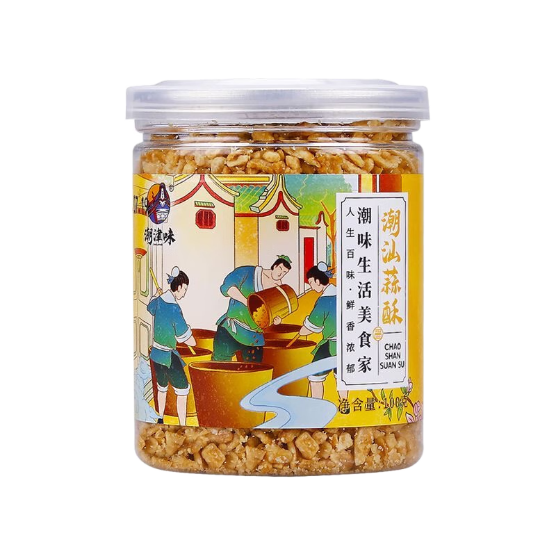潮津味蒜頭油酥潮汕特產(chǎn)蒜頭酥大蒜油泡蒜家用拌面蘸醬調(diào)味料 蒜頭油180g*3罐