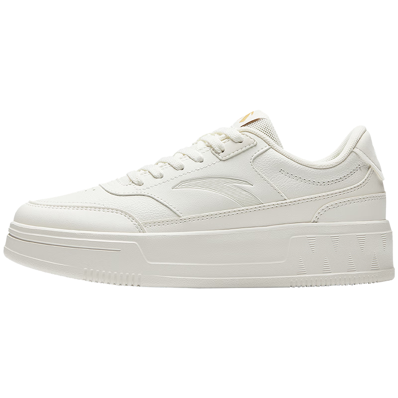 安踏舞动丨板鞋女鞋简约百搭小白鞋易去污打理鞋子厚底增高运动鞋