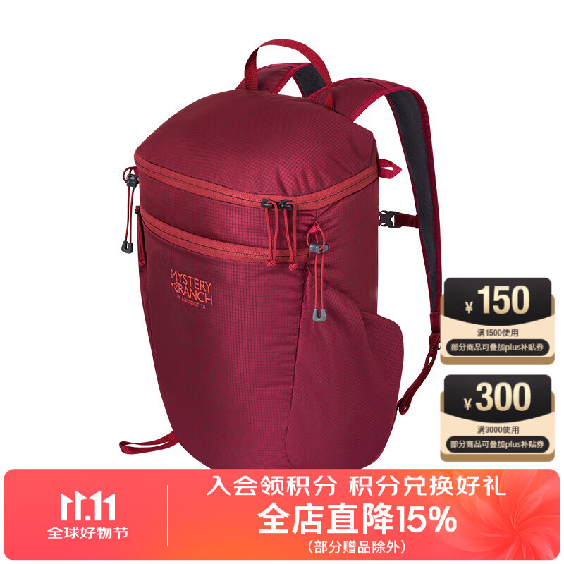 MYSTERY RANCH神秘农场MR 户外休闲运动In and Out 18L/25L可收纳皮肤双肩背包 紫红色18L