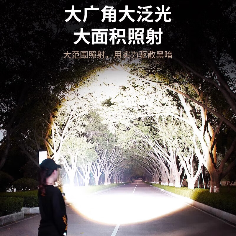 天火（SkyFire）苍龙手电筒强光超亮远射家用超长续航200000穿天炮户野外生存流明 4000毫安丨绿苍龙丨26800锂电*1