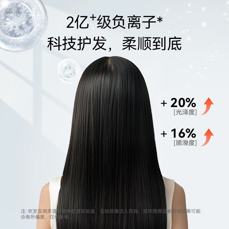 SYLPH仙如吹风机旅行便携式电吹风筒迷你小型高速负离子保养护发电吹风学生宿舍电吹风筒七夕情人节礼物 羊脂白【送皮质便携包】