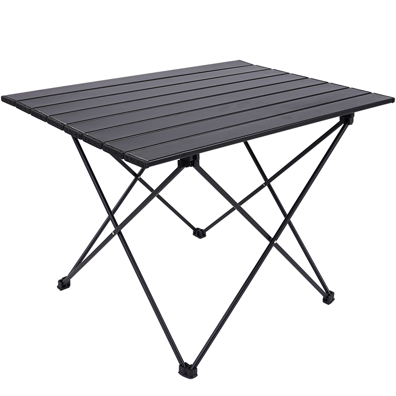 午憩宝户外折叠桌椅户外野外便携套装露营装备炉具野餐用品自驾游装备阳台桌椅 【小号】铝合金交叉桌