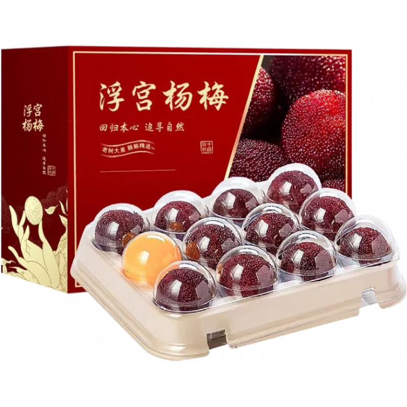 三萌果蔬 东魁杨梅【顺丰空运-多地次日达】新鲜杨梅鲜果水果端午节日送礼 净重3斤精选装 单果10g+