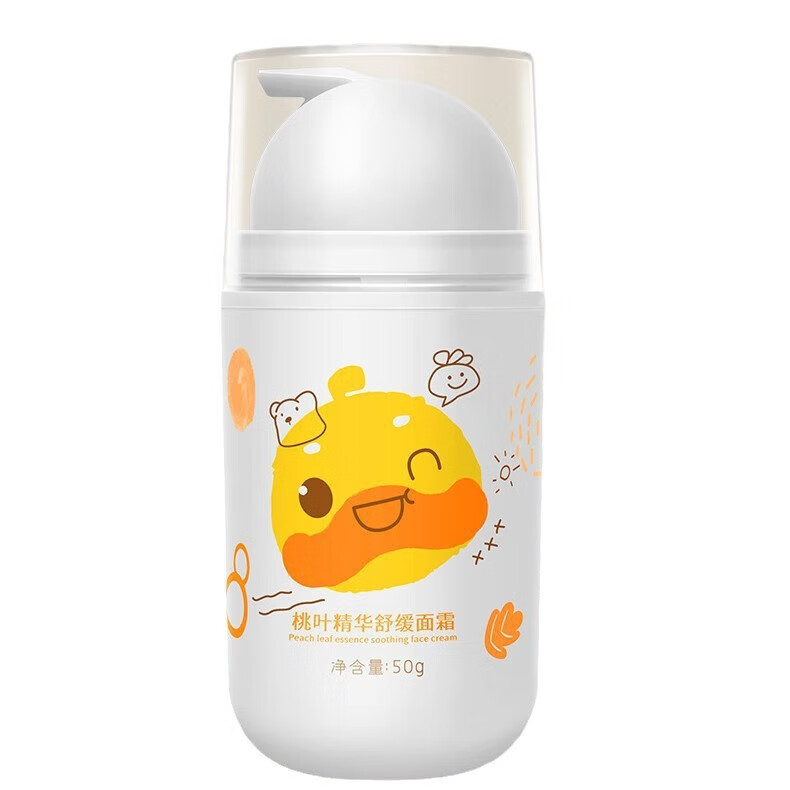 邦尼鸭（BONNIE DUCK）儿桃叶精华面霜秋冬宝宝滋润补水润肤 桃叶精华舒缓面霜50g