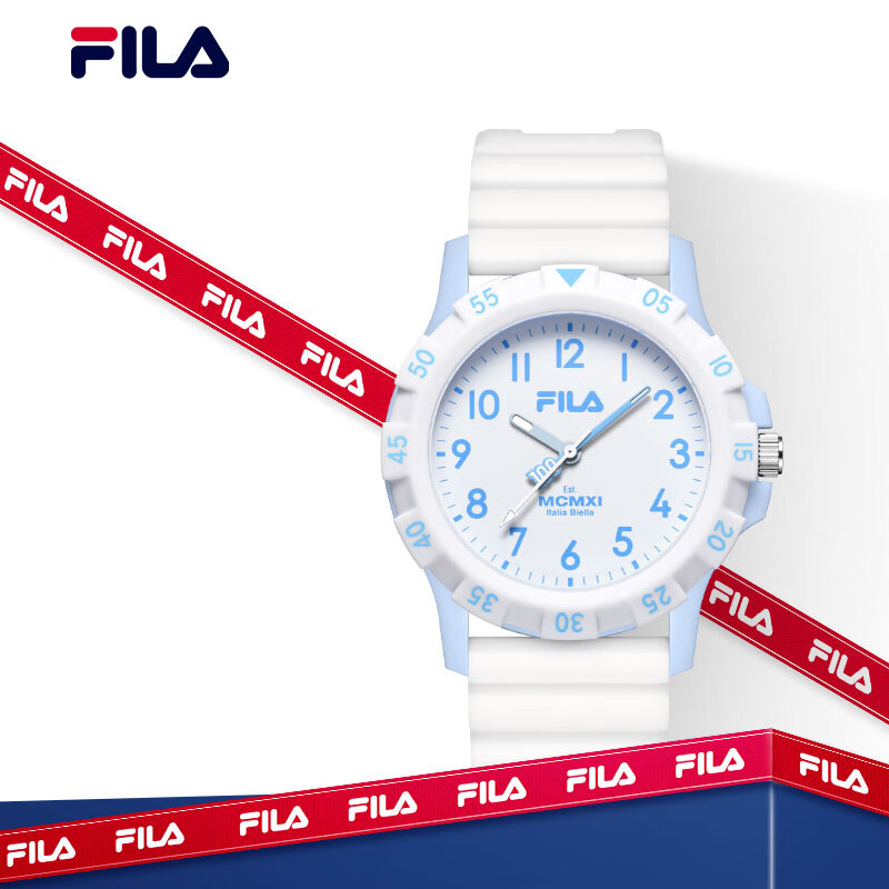 斐乐(FILA)马年新款潮流学生手表防水时尚夜光男女士手表考试手表专用6673 【蓝色】FLL38-6673-003