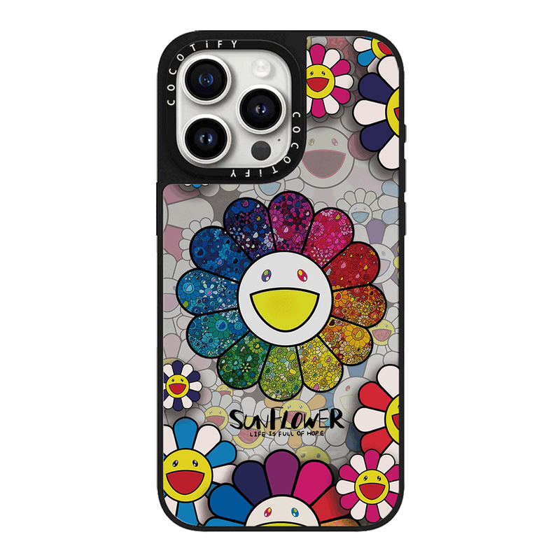 CASETIFY磁吸MagSafe联名村上隆太阳花适用iphone16pro手机壳