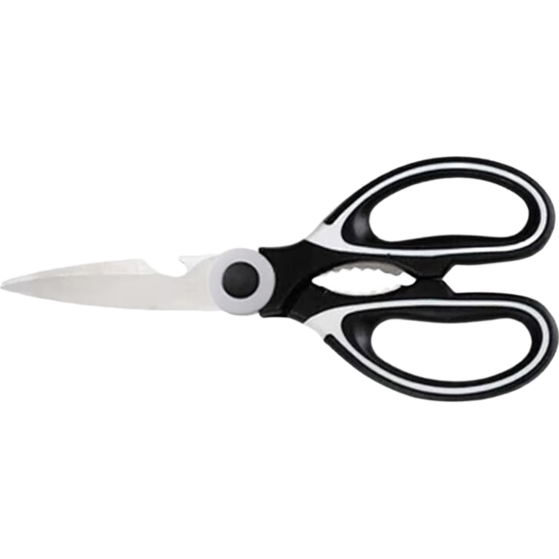 多功能园艺剪花艺剪食物剪强力鸡骨剪多功能锋利剪肉烤熊猫剪 白色加厚款