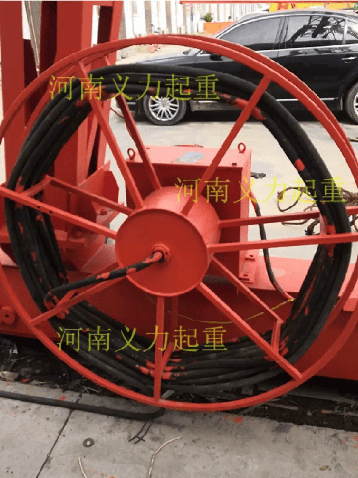 jd系列弹簧式电缆卷筒平车吸盘行车龙门吊发条滚筒卷线器盘线器 6平方