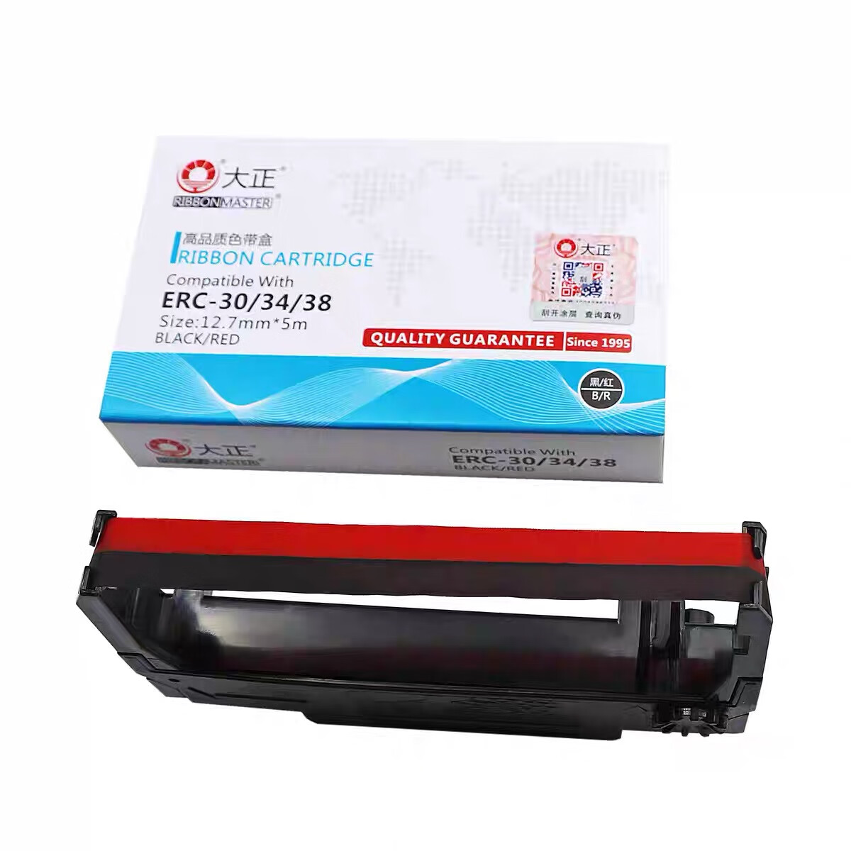 大正ERC-30/34/38色带架适用爱普生EPSON TM-U220B U220D U288B U288D针式打印机 双色-色带架1支装-含带芯