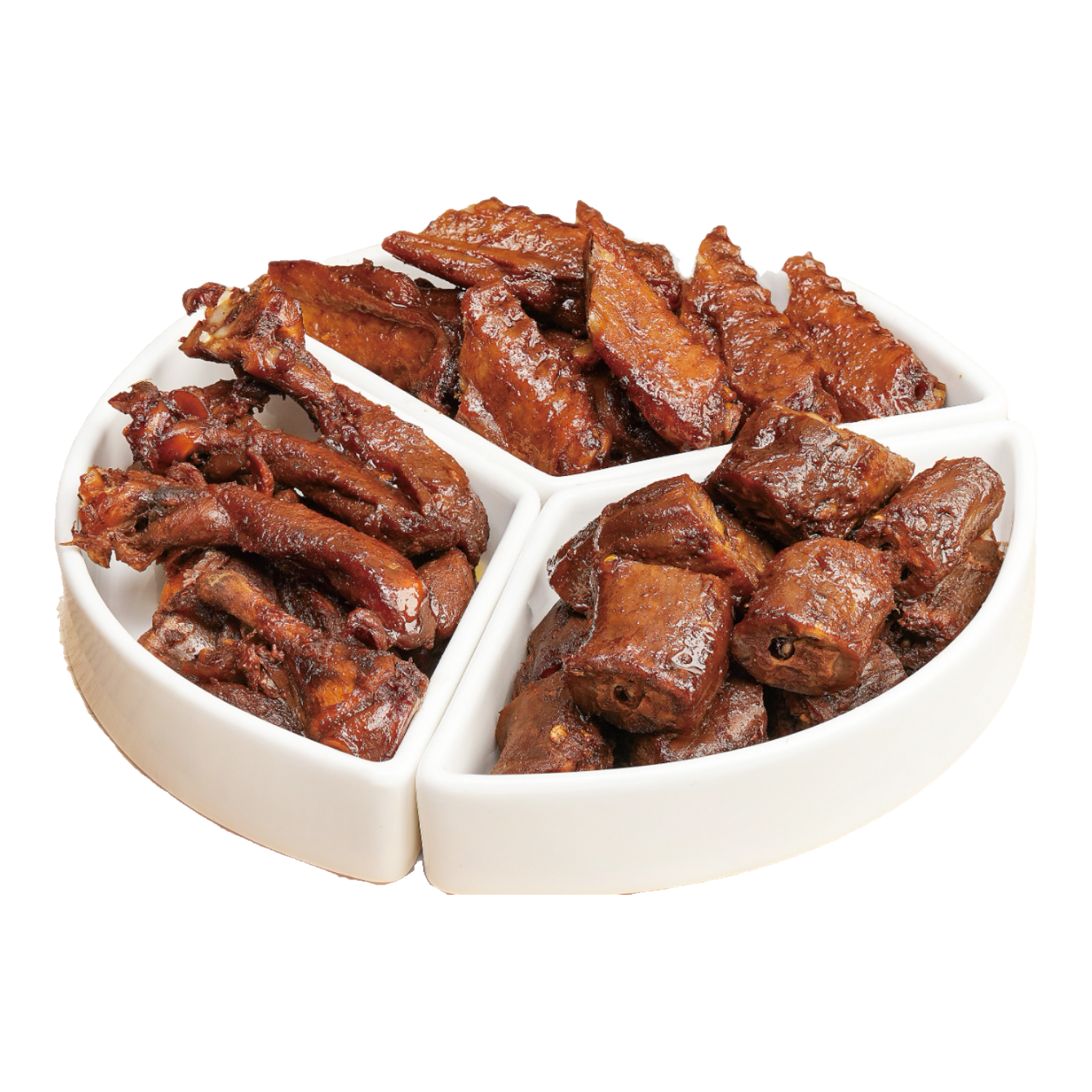 绝洽绝味鸭货10盒黑鸭甜辣熟食卤味零食冷链 鸭脖*4鸭翅中*3鸭锁骨*3