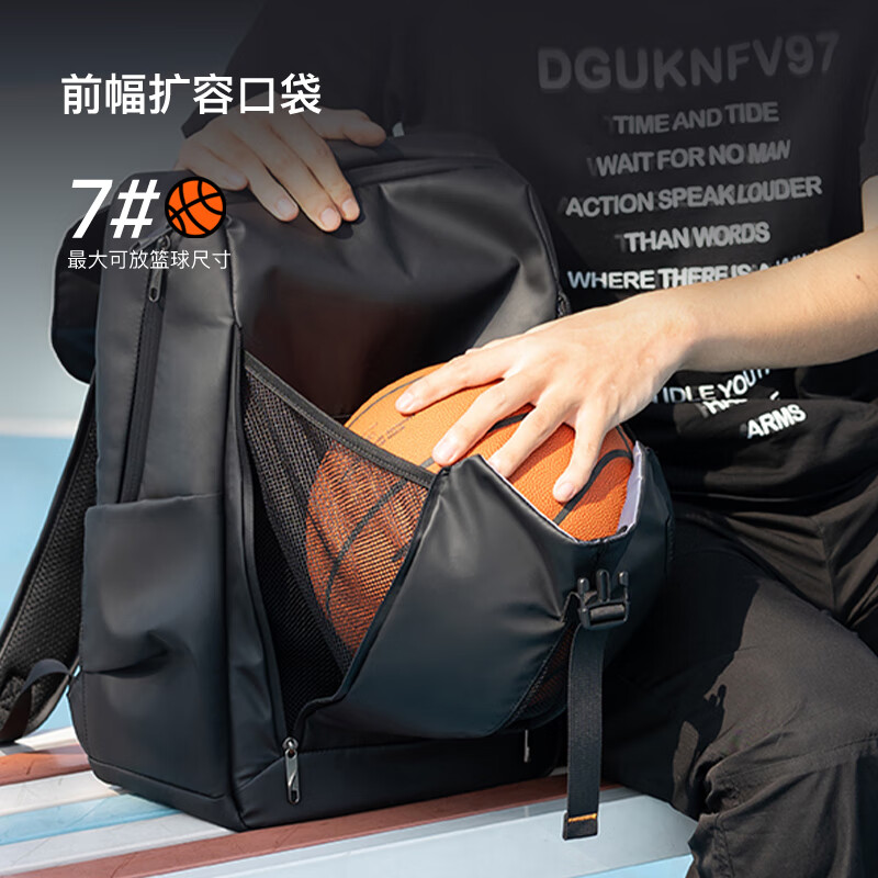 inateck大容量双肩包16寸笔记本电脑包出差背包旅行运动书包男 标准款 黑色|标准款