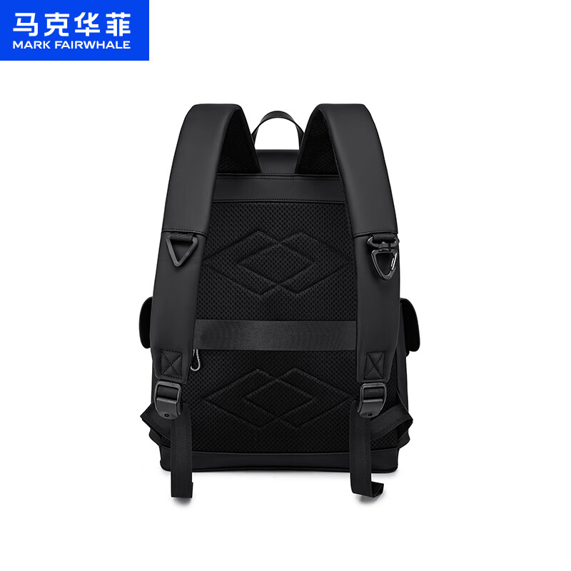 马克华菲商务双肩包男休闲机能背包出差旅行通勤包电脑包旅游时尚