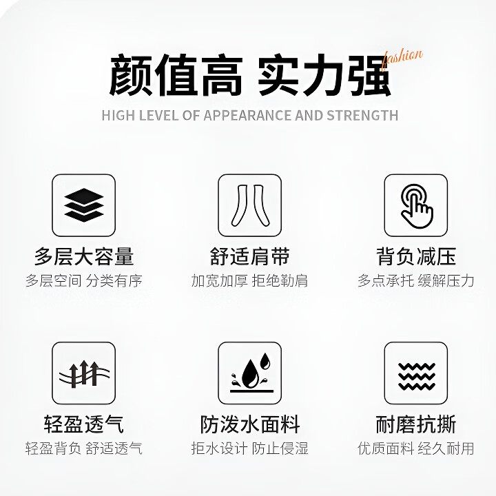飒望德国轻便书包初中生男女高颜值大容量减负护脊2025新款高中生双肩 【尊享升级】黑色-大号/送闪电熊挂件 全龄段