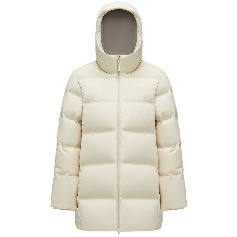 波司登25年新款羽绒服男女情侣款中长款90绒连帽百搭保暖外套B250245560 【趋势推荐】暖绒米7C28 3XL 185/104A 体重约150-160斤