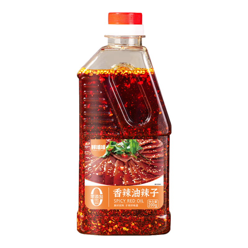 鮮咀咀鮮咀咀涼拌菜調(diào)料汁油潑辣子四川正宗麻辣小面調(diào)料涼面辣椒油 香辣味油潑辣子200g*1 瓶