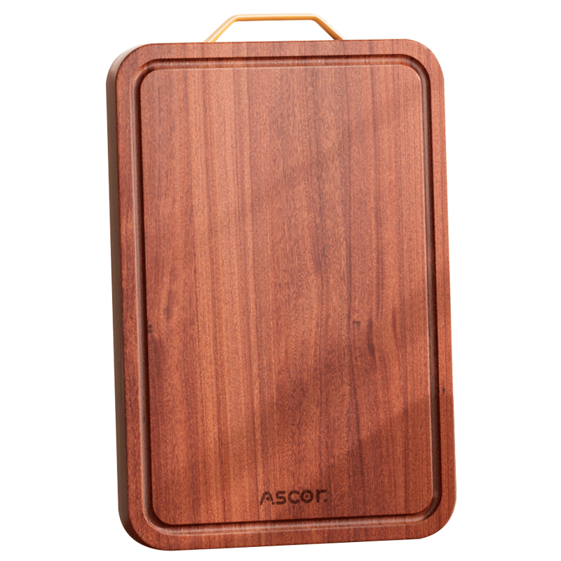 艾仕可(ASCOR)乌檀木菜板抗菌防霉家用食品级实木砧板厨房专用双面切菜案板粘板 【进口整木乌檀木】耐砍抗菌 双面适用3-4人 中号