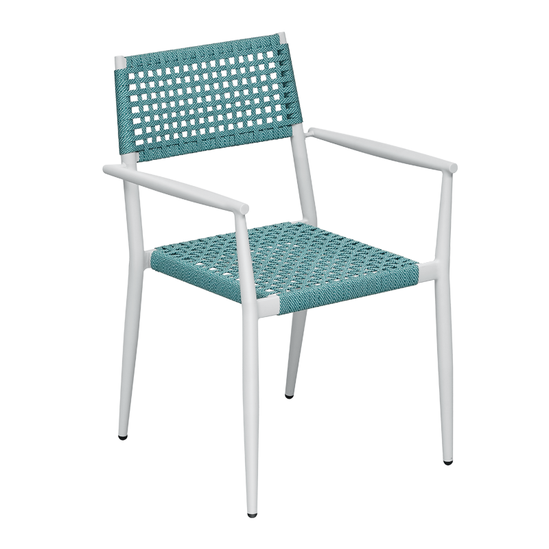 悍高（HIGOLD）Blue系列戶外桌椅子套裝餐廳庭院花園露天陽(yáng)臺(tái)防水防曬休閑餐桌 餐椅2件