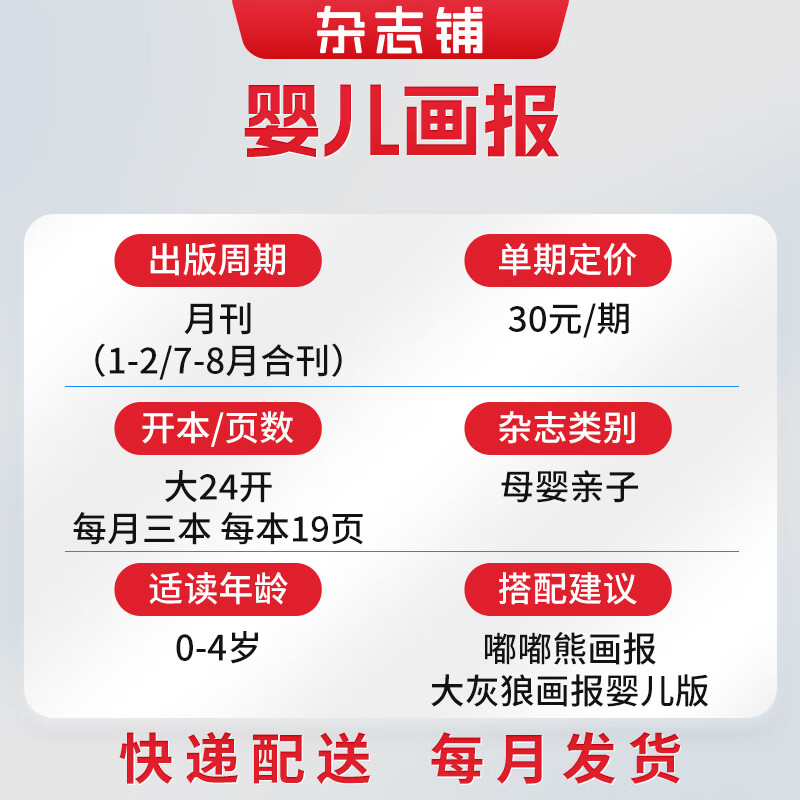 【送40周年复刻版礼盒】 婴儿画报杂志订阅 2025年10月起订 1年共36册婴 0-4岁亲子共读 婴幼儿早教益智绘本故事书 宝宝入园准备睡前绘本启蒙故事书 好习惯养成 母婴亲子期刊非过刊 杂志铺