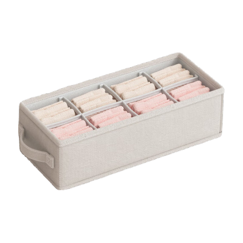 百草園內(nèi)衣收納盒帶蓋收納筐放內(nèi)褲襪子收納神器抽屜式衣柜置物收納箱 內(nèi)衣收納盒四件(小2+中1+大1)