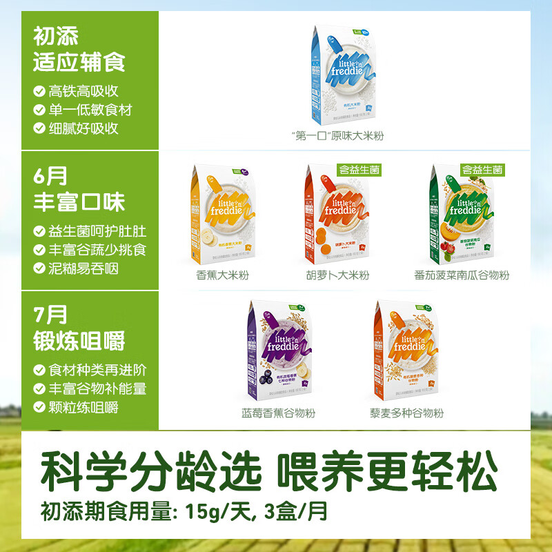 小皮高铁原味有机大米粉婴儿辅食宝宝营养钙铁锌米糊 原味有机婴幼儿大米粉（6月到期） 160g*1盒