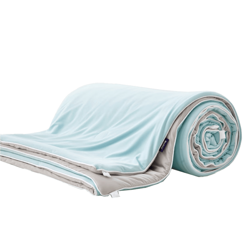 多喜爱家纺大豆纤维被凉感夏凉被空调被可机洗被子宿舍学生单人 35%大豆纤维双面凉感被(柔雾蓝) 150*100cm