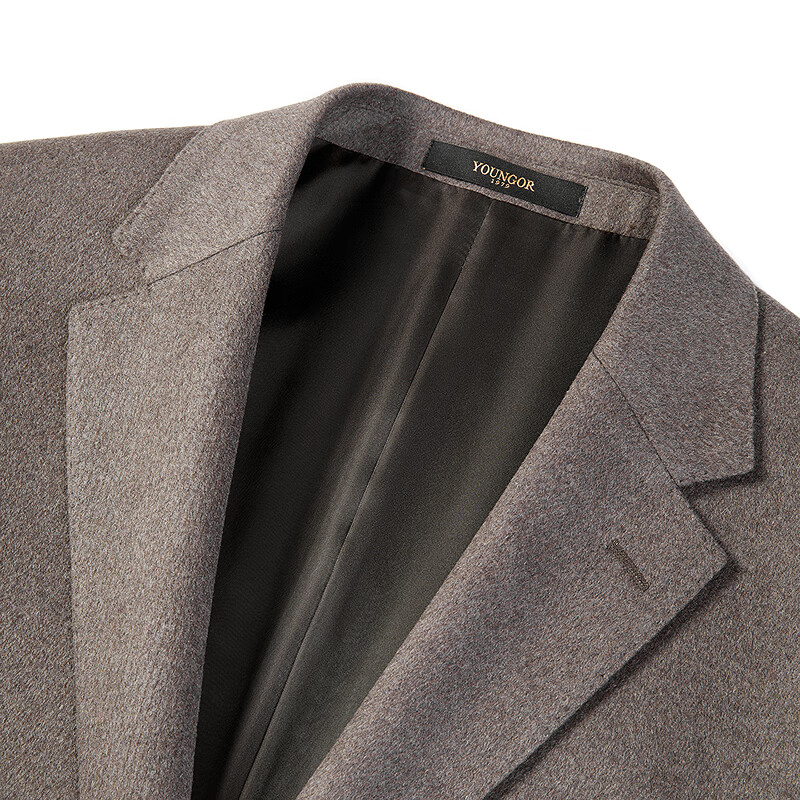 雅戈尔【桑蚕丝+羊毛】西装男25秋冬新款商务休闲单西外套顺毛柔软高端 浅咖VXXX215148XLA 175B 175/100A （推荐75-80公斤）