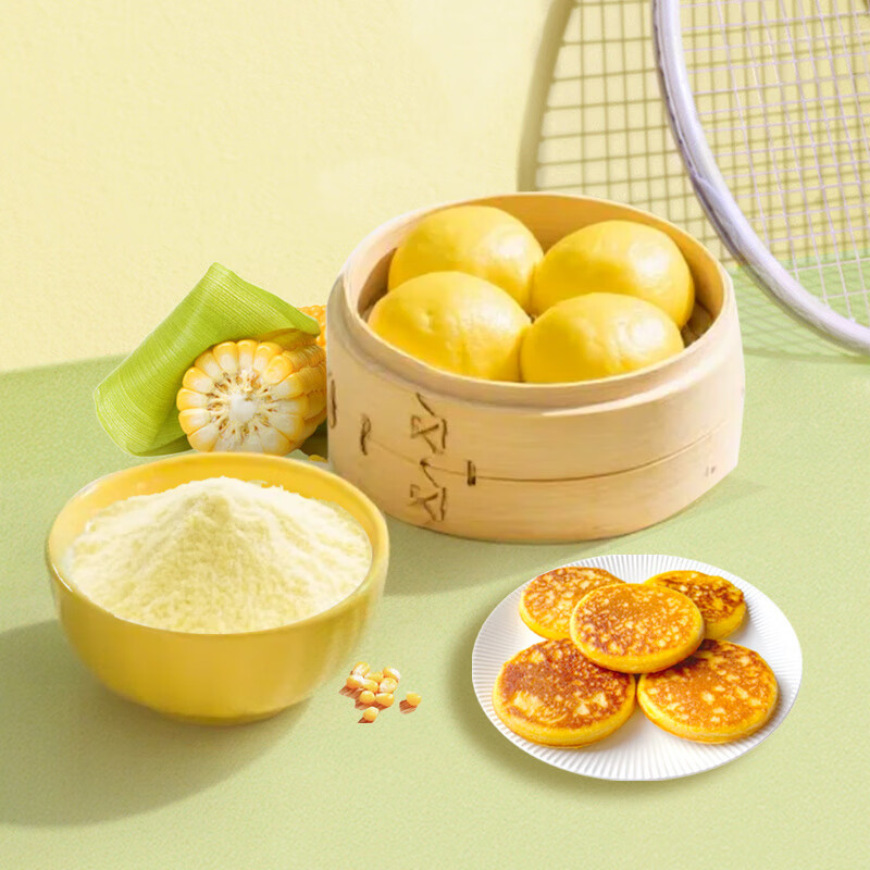 新良有機(jī)玉米粉1.5kg棒子面雜糧苞米玉米面粉雜糧粉早餐 1件