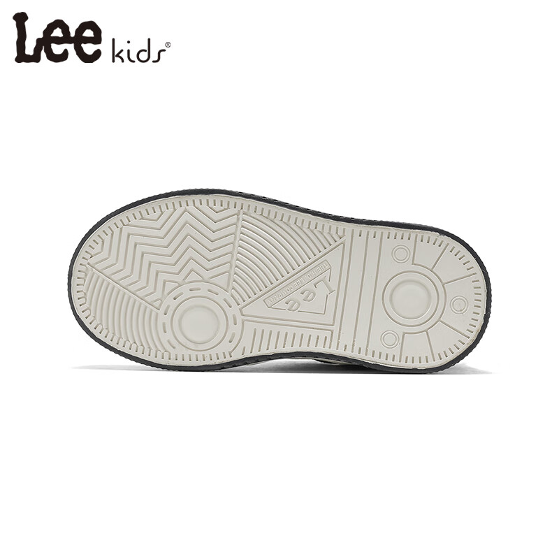 LEE KIDS童鞋2025秋冬季新款加绒儿童板鞋男中大童轻便休闲鞋运动鞋女童鞋 米黑【加绒】 33 【内长21.5cm适合脚长20.5-21.0cm】
