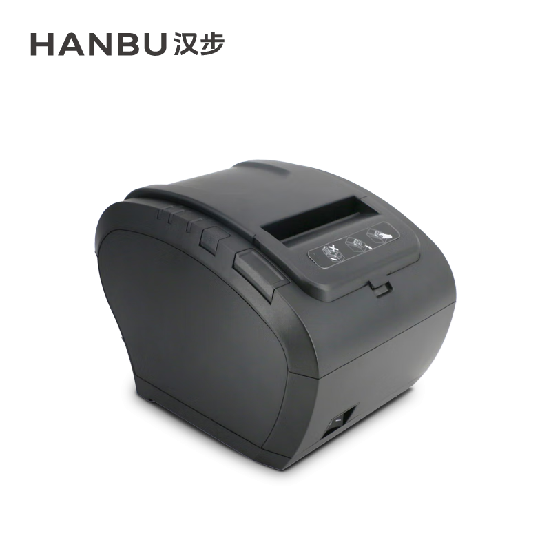 汉步hb-300 80mm票据打印机餐饮外卖美团饿了么快递小型票据机收银
