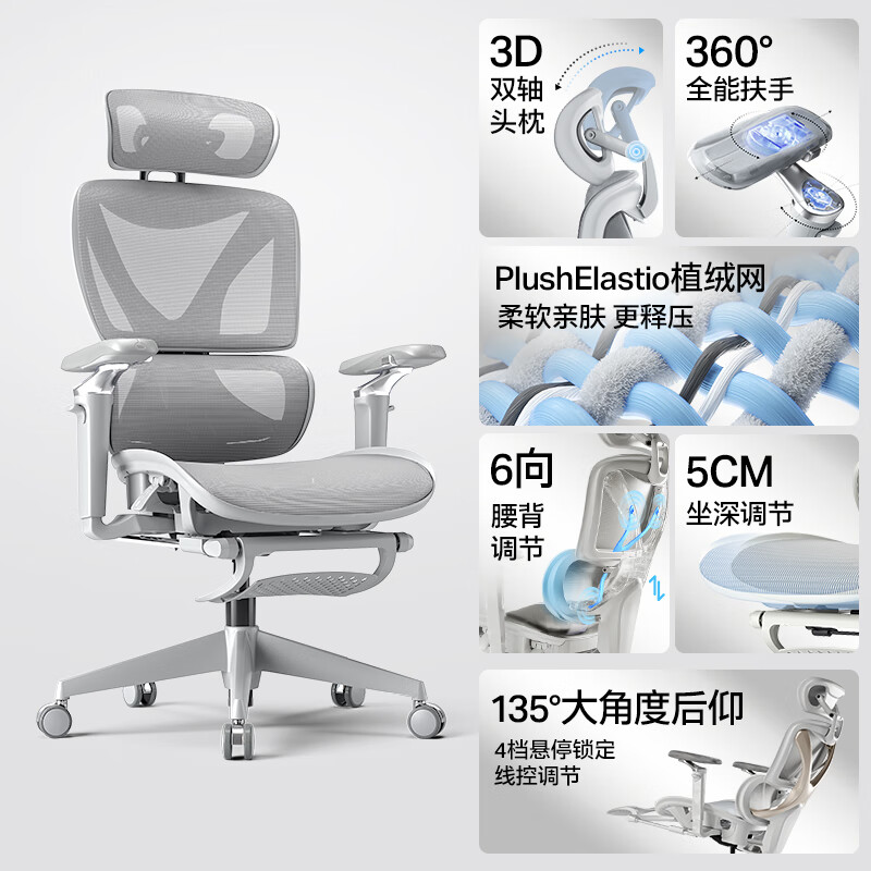 永藝撐腰椅XY人體工學(xué)椅電腦椅久坐舒服電競(jìng)椅子家用轉(zhuǎn)椅辦公座椅 a月光騎士Max360°能扶手+6向腰背 尼龍腳_旋轉(zhuǎn) 升降扶手