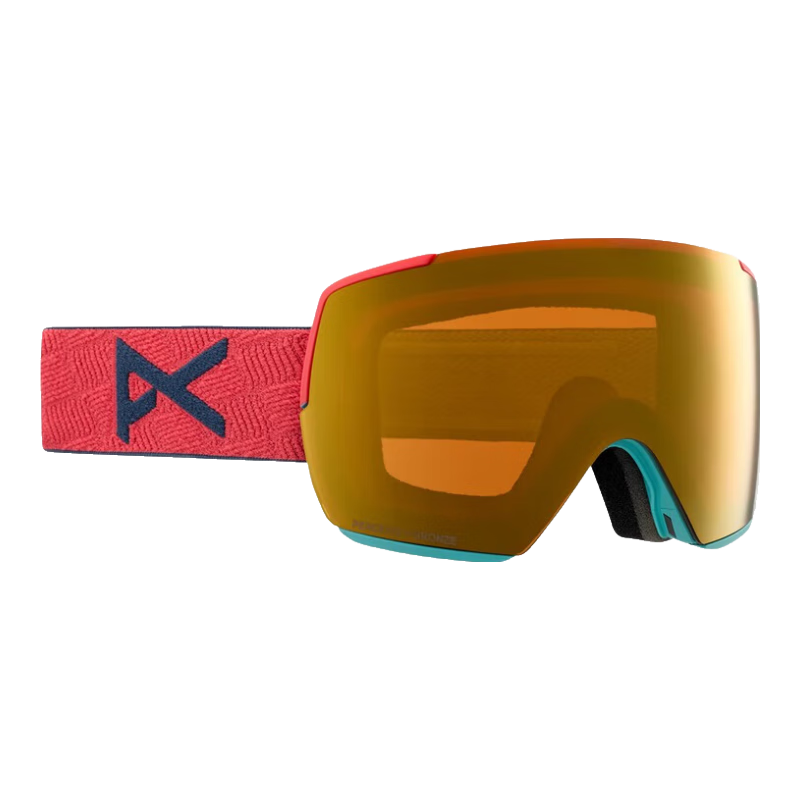 BURTON伯頓滑雪鏡ANON M5S 25-25雪季新品雙鏡片磁吸防霧單板滑雪護(hù)目鏡 棕+橙紅Bronze/Burst