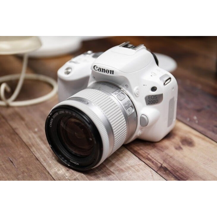 佳能200D相机 200D1855STM套机 100D 200D II 2代黑白色 佳能200D白色 99新单机 标配