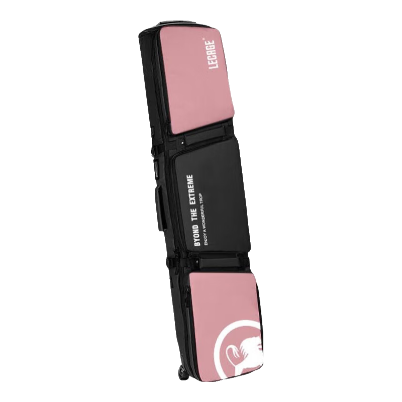 樂凱奇（LECAGE） 專業(yè)滑雪板包單雙板包帶滾輪雙肩防水耐磨大容量滑雪裝備 黑彩 155*36*18（厘米）