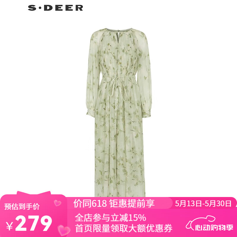 S.DEERʥϰŮװԲӡȹS243Z1205 ǳ/46 L 170