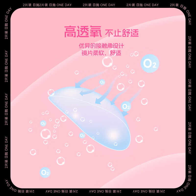 Sweet Color美瞳透明日抛20片维生素B12小粉片55%高含水一次性隐形近视眼镜 400度