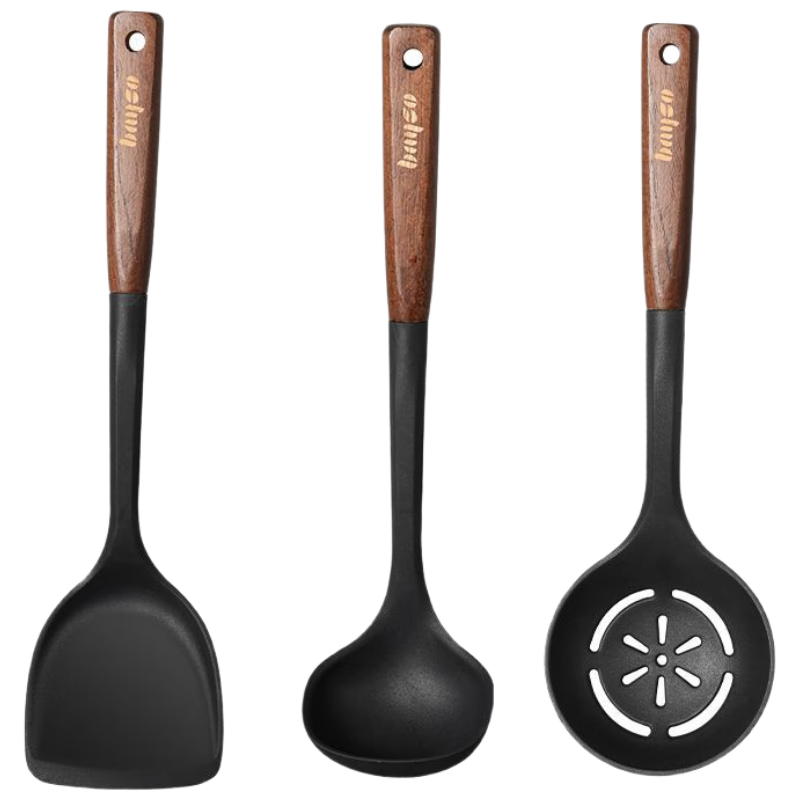 拜格(BAYCO)硅膠鍋鏟三件套裝耐熱不粘鍋平底鍋鏟子家用中式廚房BC10681