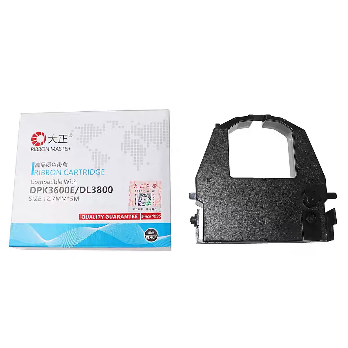 大正DPK3600E色带架适用富士通DPK3500E色带芯3600H M3389 9600E墨带DL3600E/L/3700/9300/9400/3800 黑色色带架1支-装机即用