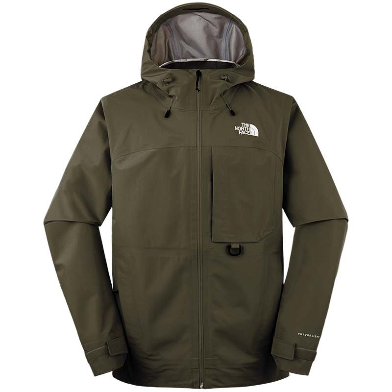 The North Face北面沖鋒衣男戶外FL纳米壳防水89ZJ 乌木绿/21L 2XL