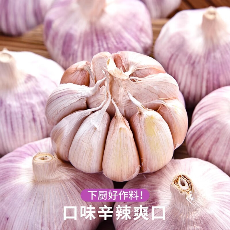 新鲜紫皮大蒜 现挖先发 特级大蒜 48小时内发货 4.5斤紫皮大蒜