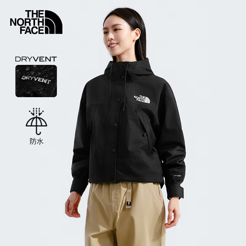 北面单层冲锋衣女户外运动防风外套休闲夹克 8DGK JK3 XL/170 