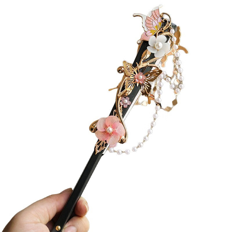 花城谢怜衍生扇子cos古风拍照道具华丽款折扇天官赐福手持扇