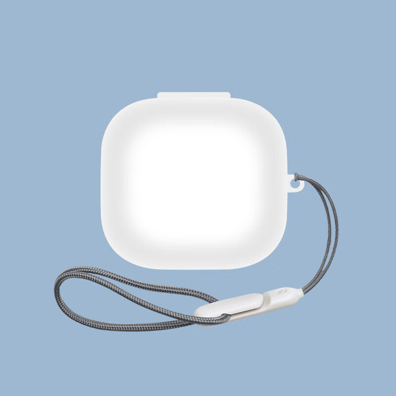 广齐信适用荣耀Earbuds X9蓝牙耳机保护套新款荣耀earbuds x9保护壳硅胶连体荣耀X9耳机套全包一体式软盒 白色【带可扣挂绳】 荣耀Earbuds X9