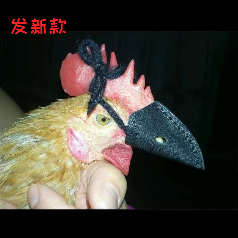 防止公鸡打鸣嘴套斗鸡适用鸡套嘴巴公鸡防打鸣嘴套子护具一 套子护具