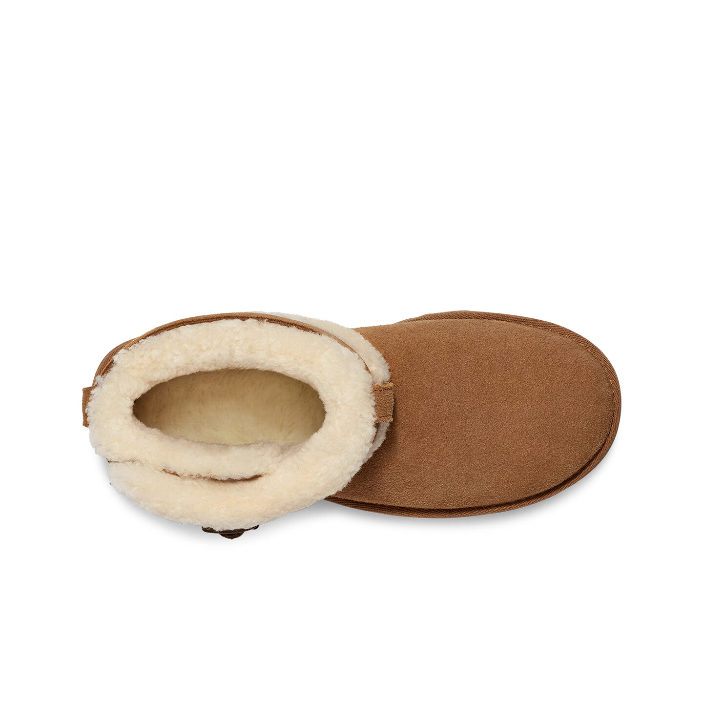 UGG秋季新款女士舒适保暖厚底休闲短筒雪地靴懒人毛毛鞋 1144041 CHE | 栗色 37 鞋款偏小，建议拍大一码