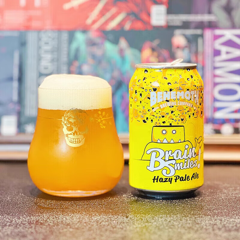 比萌巨兽新西兰进口Behemoth扯儿浑浊淡艾西海岸ipa精酿啤酒 脑海里微笑[*]25.1.10 330mL 1罐