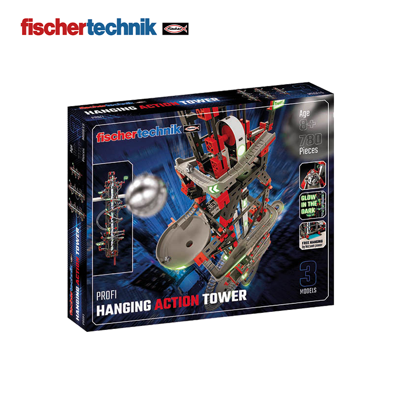 fischertechnik慧鱼德国原装进口儿童益智拼装积木齿轮轨道机械力学STEM教具玩具 悬挂动感轨道塔【554460】 京东折扣/优惠券