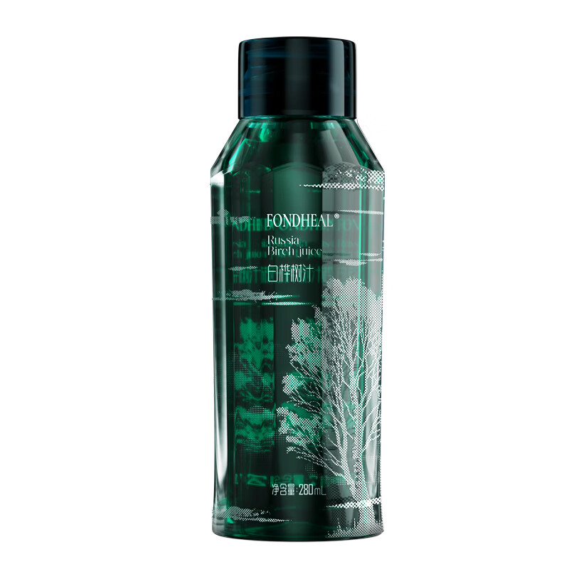 FONDHEAL白桦树汁原浆液100%俄罗斯进口原料非长白山NFC饮料水果椰汁饮品 280mL/瓶x9瓶/箱 到手2箱 无规格